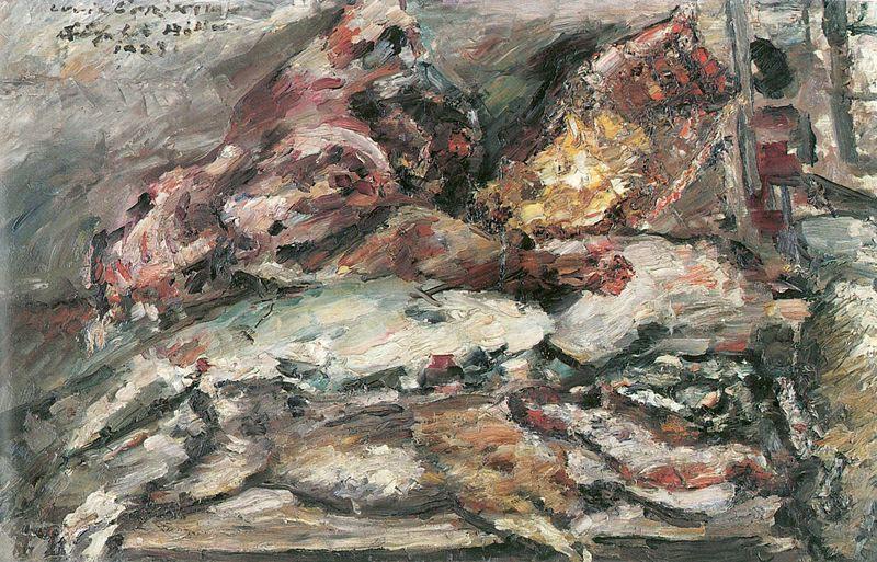 Viktiualien bei Hiller in Berlin, Lovis Corinth